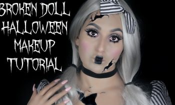 CRACKED BROKEN DOLL HALLOWEEN MAKEUP TUTORIAL | BEAUTYYBIRD