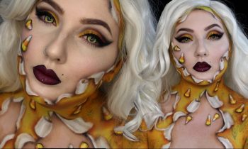 Candycorn Unwrapped Beauty Halloween Makeup Tutorial