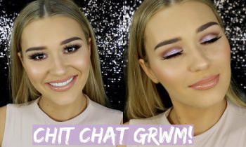 Chit Chat GRWM | Glitter Cut Crease & Luminous Skin