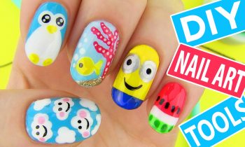 DIY Nail Art Tools with 5 Easy Nail Art Designs! How to Paint your Nails at Home!
