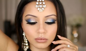 Dramatic Blue & Silver Tutorial | Eid Makeup Look