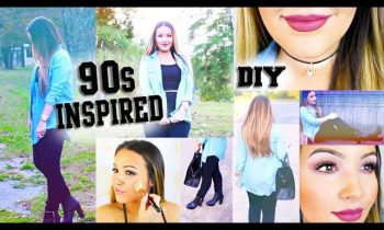 Easy 90s Makeup, Outfit, & DIY Choker Necklace