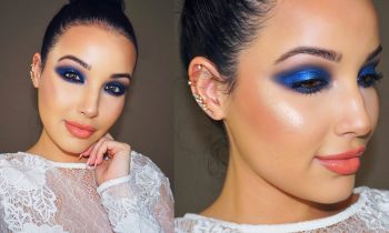 Editorial Blue Makeup Tutorial  | No False Lashes