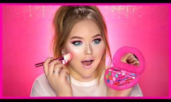 FULL FACE USING ONLY KIDS MAKEUP Challenge | NikkieTutorials