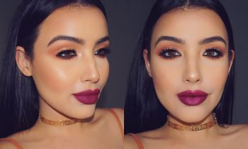 Fall Bold Lip Makeup Tutorial | Rose Gold & Cranberry