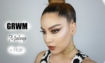 GRWM | Warm tones Eye Makeup + BUN Hair do