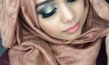 Green and Gold party Makeup