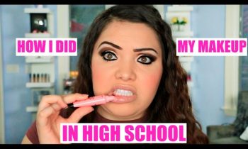 How I Did My Makeup In High School CHALLENGE !