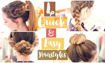 How To: 4 Quick & Easy Hairstyles | Zoella ad