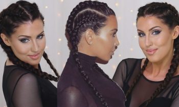 How To: Cornrows – Kim Kardashian Double Dutch Braids