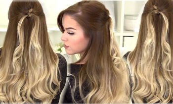 How To: EASY Half Up Twisted Knot Hairstyle