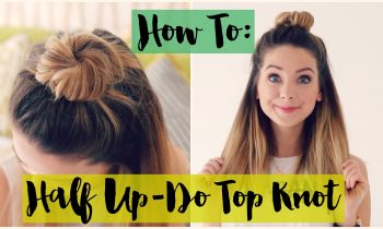 How To: Half Up-do Top Knot | Zoella ad