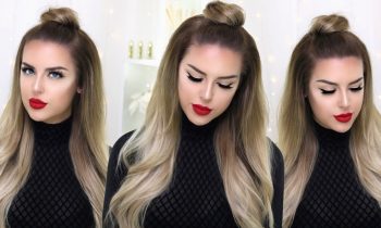 How To: Quick Half Up Top Knot