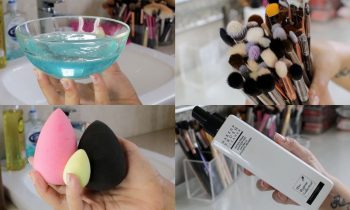 How to clean Beauty Blenders + 2 Ways To Clean Makeup Brushes