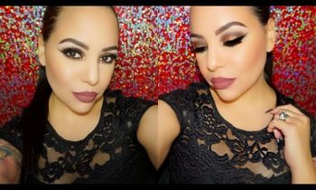 How to create Copper Glitter Glam Holiday Makeup Tutorial 2016