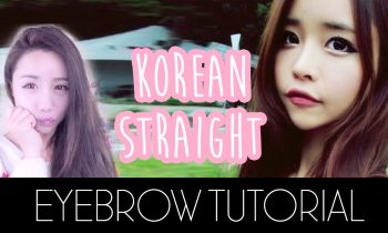How to shape and groom straight style eyebrows – Korean style innocent brow tutorial | Wengie