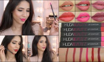 Huda Beauty Lip Contour Pencils Swatches & Review | NC42, Pakistani/Indian, brown skin| Arzan Blogs
