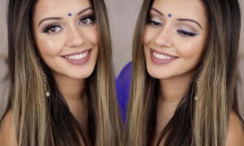 Indian Get Ready With Me | Blue Winged Eyeliner Look