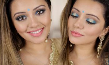 Indian Makeup Look | Turquoise + Gold