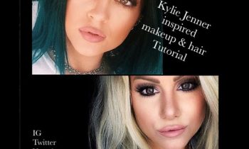 Kylie Jenner hair and makeup tutorial