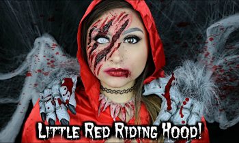 Little Red Riding Hood Wolf Hunter Halloween Makeup Tutorial | BeautyByJosieK