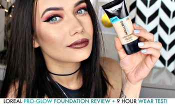 Loreal PRO-GLOW Foundation DEMO/REVIEW + 9 HOUR WEAR TEST!