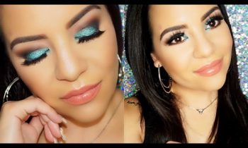 Prom Makeup Tutorial / Teal Eye Candy Glitter