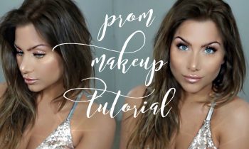 Rose Gold Glitter PROM Makeup Tutorial | beeisforbeeauty