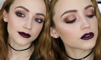 Rose Gold & Vampy Lips | Makeup Tutorial