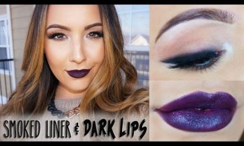 Smoked Liner & Dark lips Makeup Tutorial | Amanda Ensing
