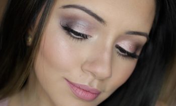 Soft Pink Shimmer Valentine’s Day Makeup Look