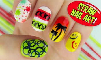 Straw Nail Art! 6 Creative Nail Art Designs Using a Straw