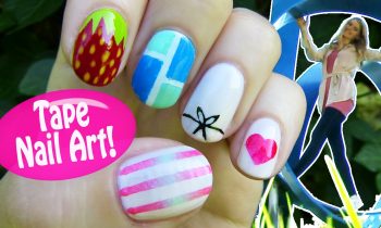 Tape Nail Art! 5 Nail Art Designs & Ideas Using a Scotch Tape!