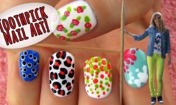 Toothpick Nail Art! 5 Nail Art Designs & Ideas Using Only a Toothpick!