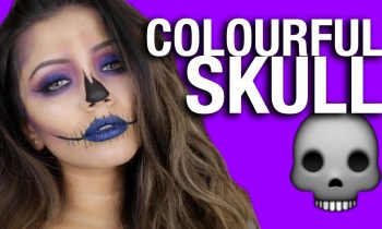 💀 Colourful HALLOWEEN Skull Makeup Tutorial 💀