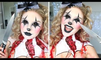 Scary Killer Clown Makeup Tutorial ♡ Halloween w/ Alex Faction