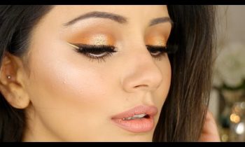 🍊 Orange + Gold Halo Eye Summer Makeup Look 🍊