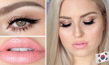 Korean Brand Makeup Tutorial! ♡ Dewy Skin & Shiny Eyes!