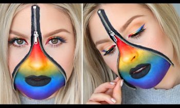 Release Your Rainbow! ♡ Colorful Zipper & Eyeliner Tutorial