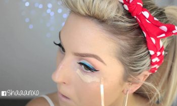 Modern Pin Up Tutorial ♡ Ombre Blue Eyeliner!