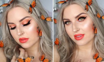 Butterfly Fairy Costume Makeup ♡ Glamorous Orange & Neutral Eyeshadow!