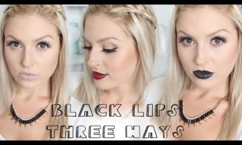 BLACK Lipstick 3 Ways! ♡ Grey Lips, Black Lips, 3D Red Lips!