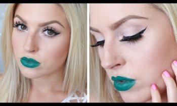 Shaaanxo ♡ Bright Grey Eyes & Dark Green Lips! ♡ Melt Blow
