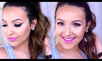 Winged Liner & Bright Lips Tutorial ♡