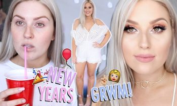 🍾 NEW YEARS EVE Get Ready With Me! 💕  Silver Liner & Cute Outfit! 😍