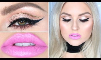 Drugstore & Affordable Makeup Tutorial ♡ Soft Glitter Cut Crease