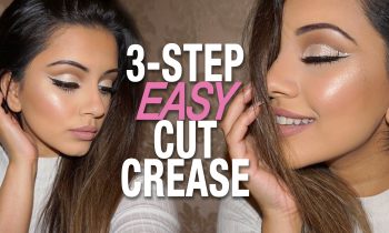 🔪 EASY 3-step Cut Crease Tutorial + GLITTER Cut Crease 🔪