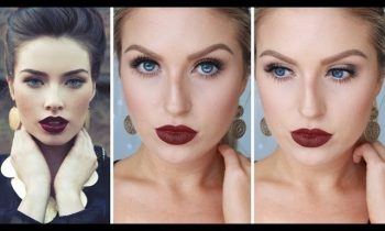 Glam Fall/Autumn Makeup ♡ Bold Dark Red Lips – Shaaanxo