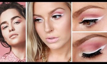 Emilia Clarke Inspired Spring Makeup ♡ White Eyeliner & Pink Eyeshadow