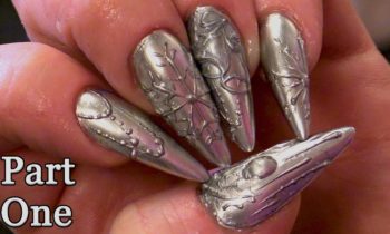 Kirsty’s Christmas Nails – Part 1 – Sculpting Short Acrylic Stiletto Nails – Step by Step Tutorial